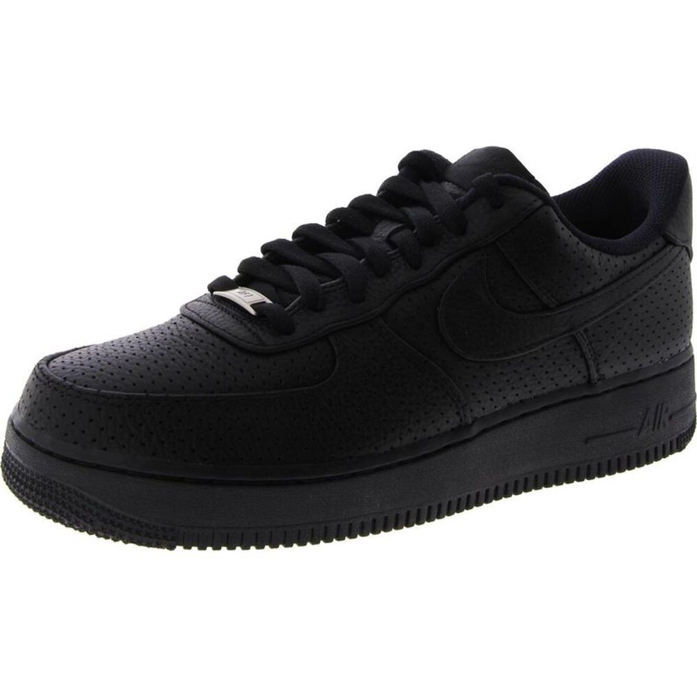 Nike Mens Air Force 1 SP Black Leather Casual And Fashion Sneakers Shoes NWT
